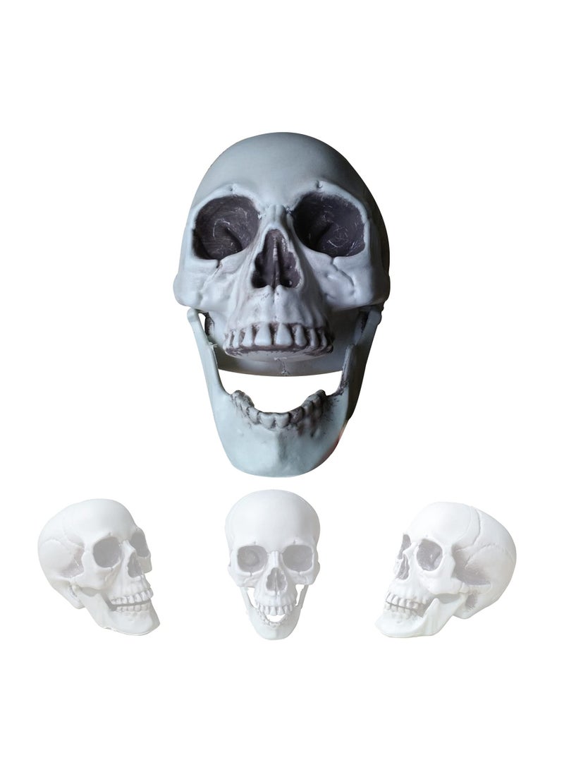 Life Size Human Skull for Party Decoration,Simulation Plastic Skull Sculpture Skull Lifesize Skeleton Skull