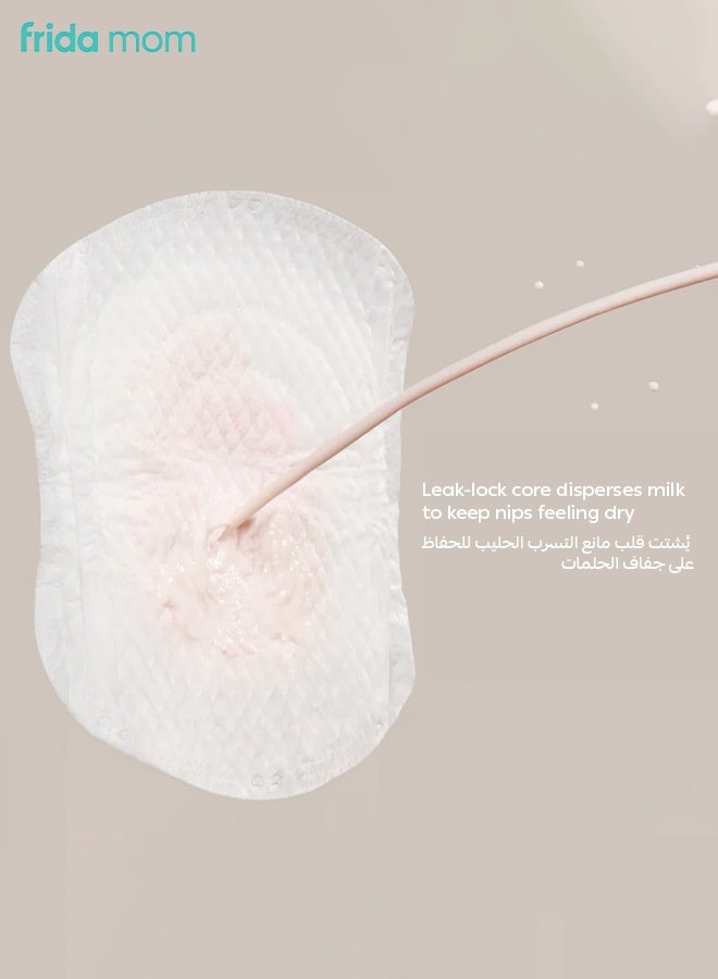 Frida Mom Ultra-Absorbent Nursing Pads | Leak-Proof Protection | 60 Individually Wrapped Pads | Dermatologist-Tested for Sensitive Skin | Contoured Fit | Up to 8 Hours Absorption | 3.2x10.2x26.7 cm - Image 4
