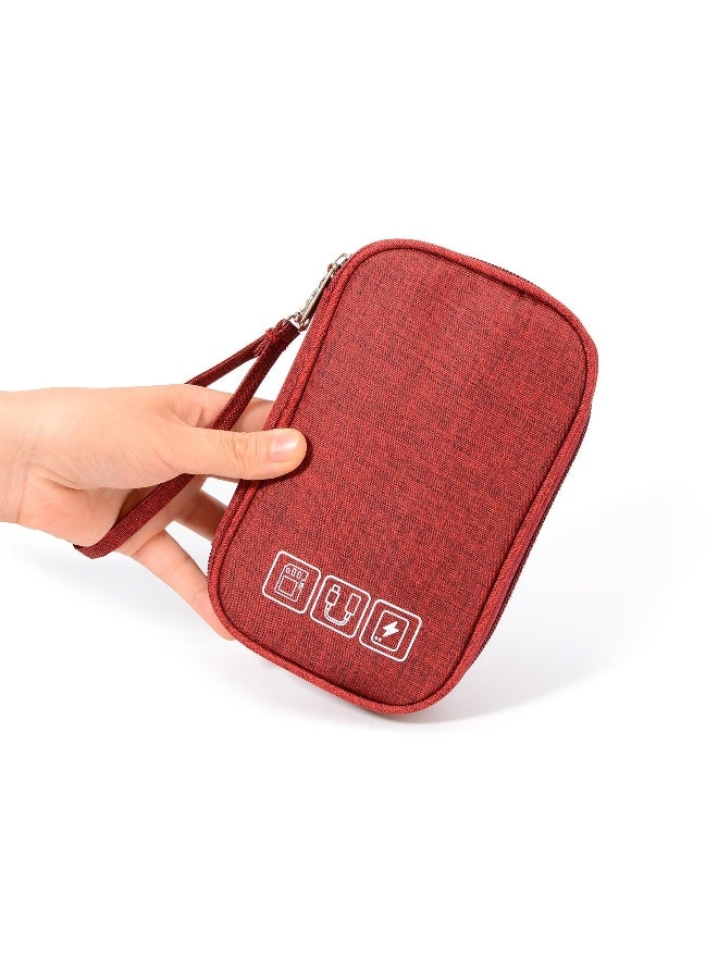 Travel Gadget Organizer Bag Portable Digital Cable Bag Electronics Accessories Storage Case Pouch for Earphone USB Cable Hard Disk Flash Drive Charger 