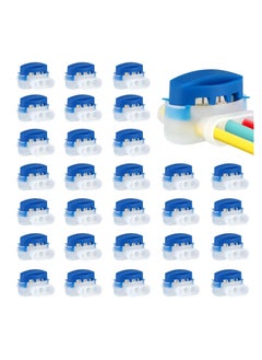 KASTWAVE 30 Pcs Electrical IDC 314-BOX Wire Connectors, Moistureproof 3 Wire Self-Stripping Pigtail Connectors for 22-14 AWG Cables, Robotic Lawn Mowers, Auto Irrigation System  - Image 1