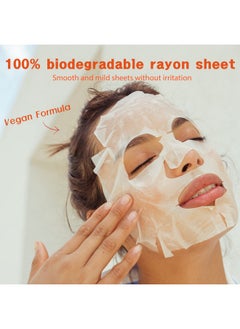 Purederm Purederm Vegan Vitamin Sheet Masks (12 Packs) - Facial Sheet Mask for Brightening & radiance Treatment  - Image 5