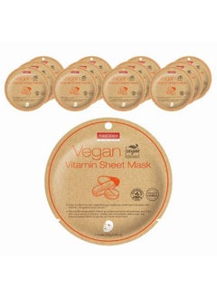 Purederm Purederm Vegan Vitamin Sheet Masks (12 Packs) - Facial Sheet Mask for Brightening & radiance Treatment  - Image 1