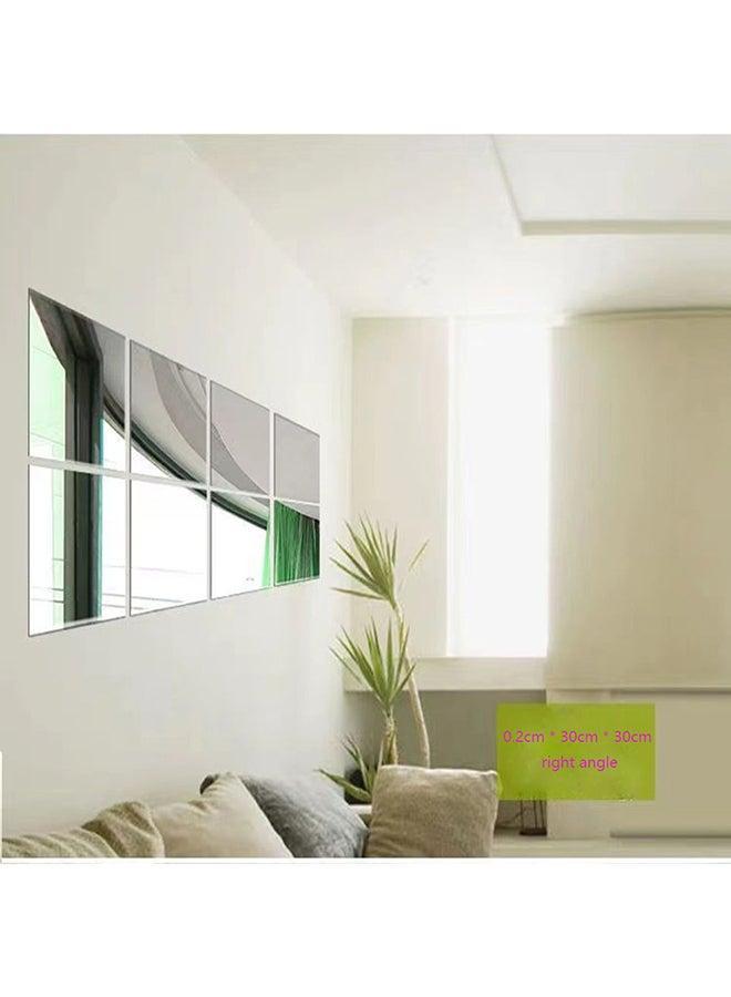 ملصق مرآة 4 قطع رمادي 30x30 سم - Image 1