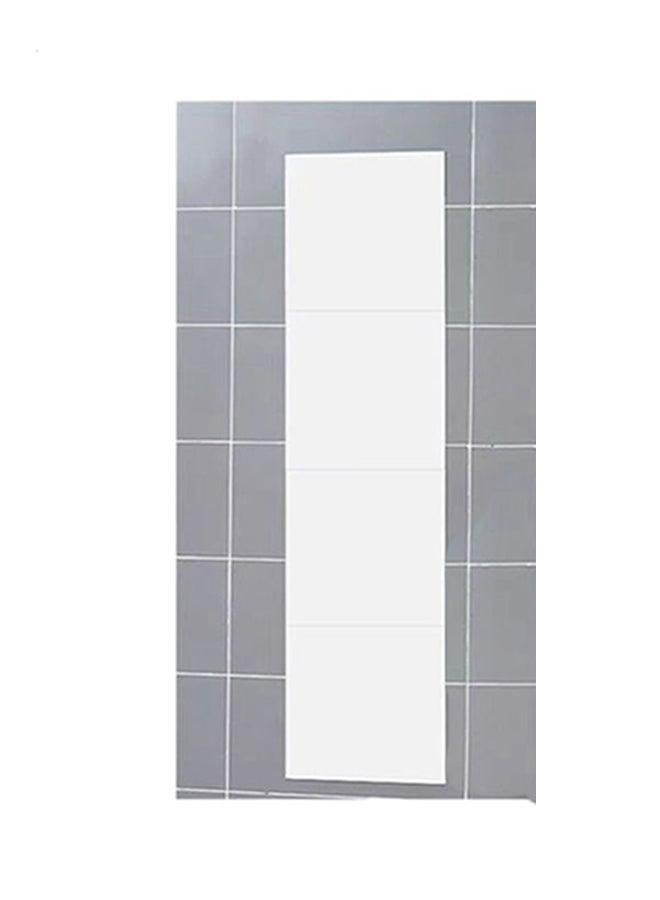 ملصق مرآة 4 قطع رمادي 30x30 سم - Image 3