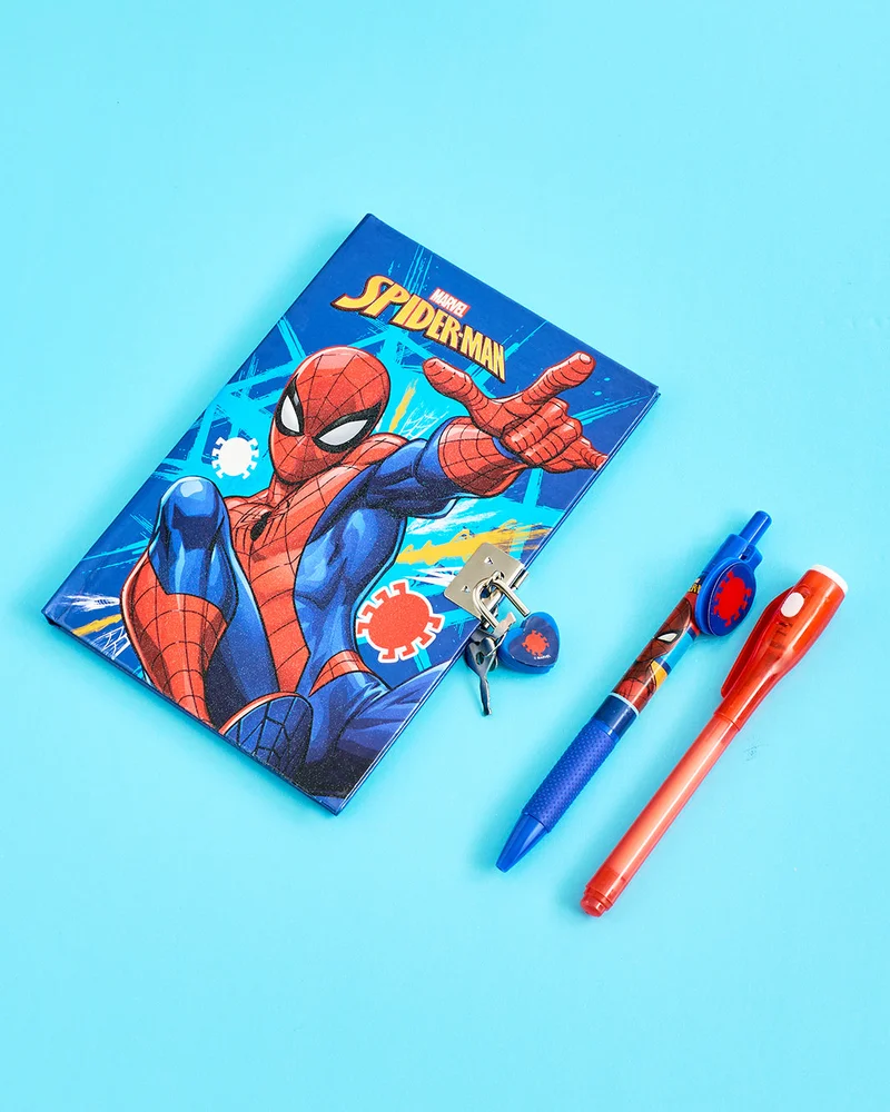 Redtag Red Spiderman Secret Notebook With Magic Pen