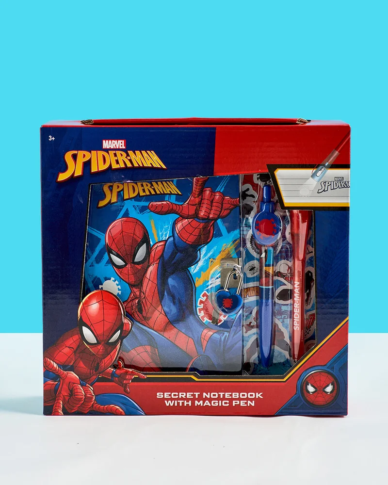 Redtag Red Spiderman Secret Notebook With Magic Pen
