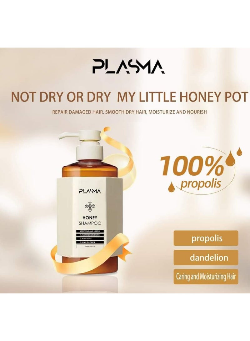 بلازما شامبو العسل للعناية بالشعر وفروة الرأس 738 مل - Image 1