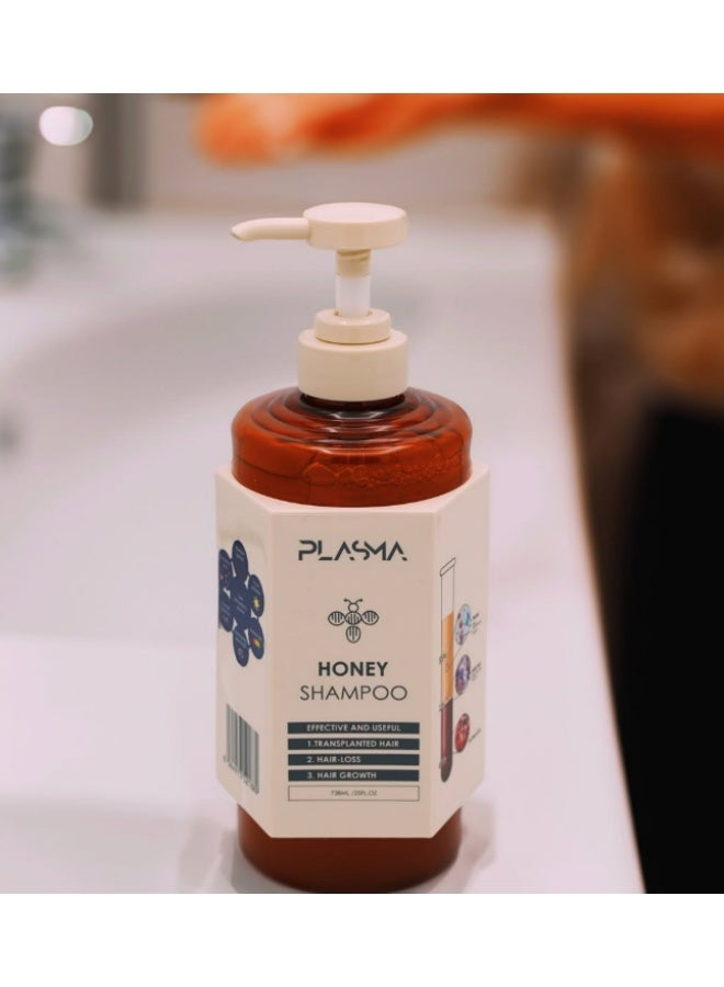 بلازما شامبو العسل للعناية بالشعر وفروة الرأس 738 مل - Image 3