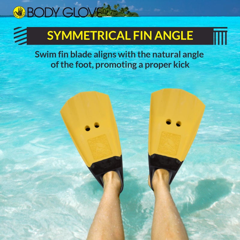 Body Glove Floating Fins for Adults, Natural Rubber Bodyboard Fins, Lightweight Flippers for Swimming, Snorkeling, Scuba Diving, Surfing, Bodyboarding - Image 3