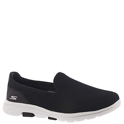 Skechers Women's Go Walk 5 Sneaker, Black/White, 6.5 - Image 3