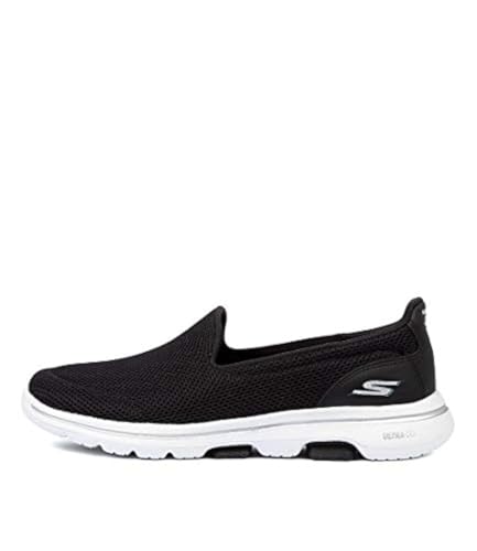 Skechers Women's Go Walk 5 Sneaker, Black/White, 6.5 - Image 1