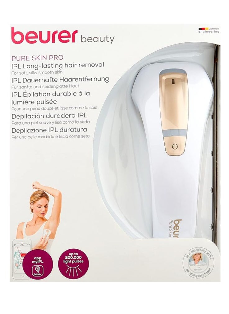 Beurer Beurer Pure Skin Pro Permanent IPL Hair Removal Device with Automatic Flash Mode, Medically Tested, White  - Image 4