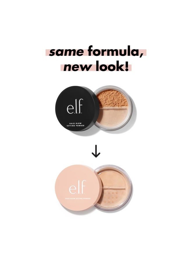 elf بودرة تثبيت هالو جلو سوفت فوكس، بودرة ناعمة للتثبيت لإنشاء توهج ناعم بدون لمعان، تنعم المسام والخطوط، خفيفة - Image 3