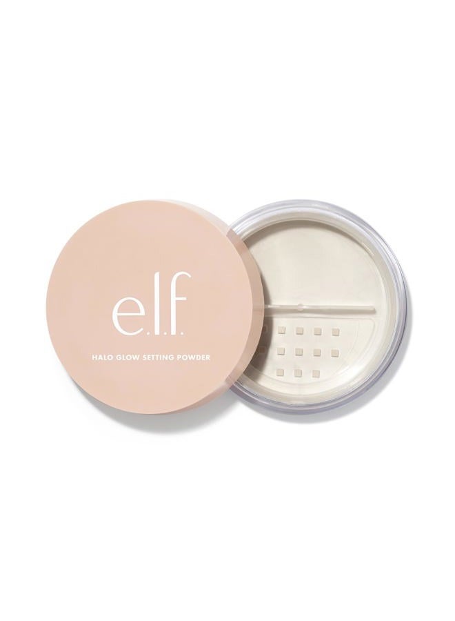 elf بودرة تثبيت هالو جلو سوفت فوكس، بودرة ناعمة للتثبيت لإنشاء توهج ناعم بدون لمعان، تنعم المسام والخطوط، خفيفة - Image 1