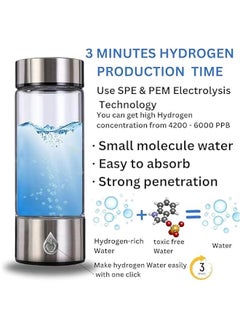Arabest Portable Hydrogen Water Bottle Generator - Refine Your Water in Minutes. Perfect for Work, Travel, and Wellness. A Great Gift Idea.  - Image 3