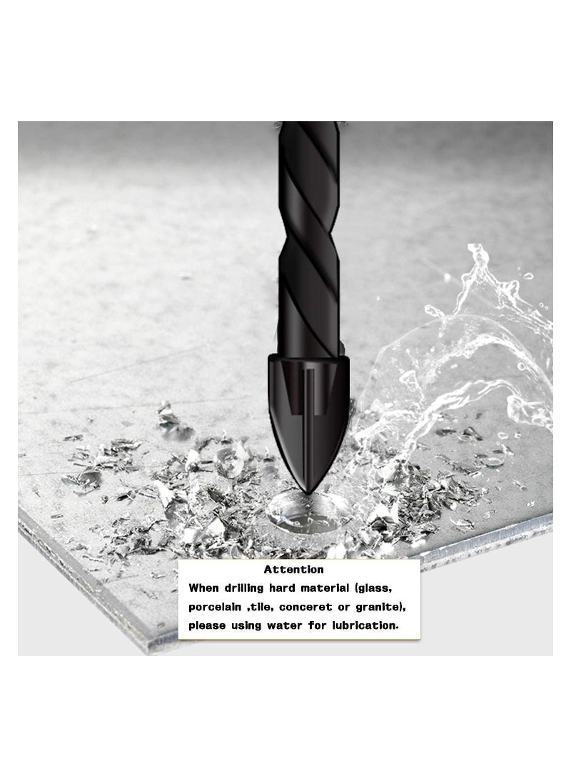 Cool Baby 7-Piece Concrete Drill Bit Set Cross Carbide Tipped Drill Bits for Drilling Brick Tile Concrete Plastic and Wood Ceramic Tile - Image 5