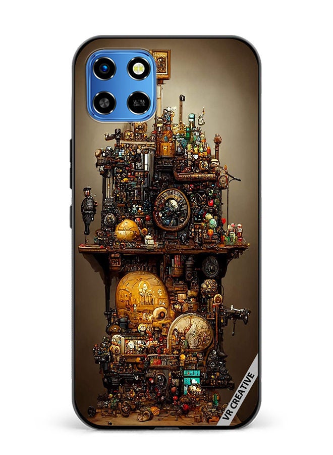 VR CREATIVE Protective Case Cover For Infinix Smart 6 HD Jigsaw Puzzles Design Multicolour - Image 1