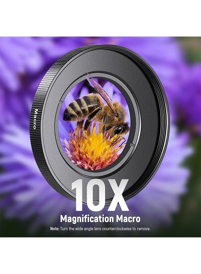 Neewer NEEWER 40.5mm HD Wide Angle Lens Compatible with Sony ZV-1F ZV-E10 A5000 A6000, 2 in 1 18mm Wide Angle & 10x Macro Additional Lens with Extension Tube, Bayonet Mount Lens Adapter (LS-30, Black)  - Image 5