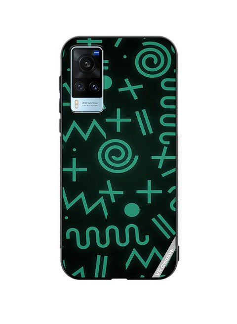 Protective Case Cover For Vivo X60 Geometry Shapes Abstract Design Multicolour