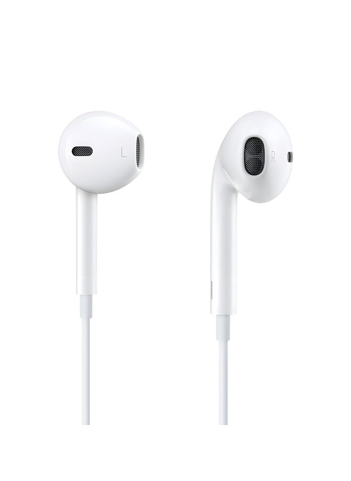 ماركة غير محددة - سماعات EarPods مع موصل Lightning سلكية A 1748 صوت بجودة عالية وميكروفون للمكالمات الواضحة - أبيض - Image 1