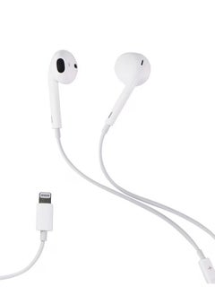 ماركة غير محددة سماعات EarPods مع موصل Lightning سلكية A 1748 صوت بجودة عالية وميكروفون للمكالمات الواضحة - أبيض  - Image 4