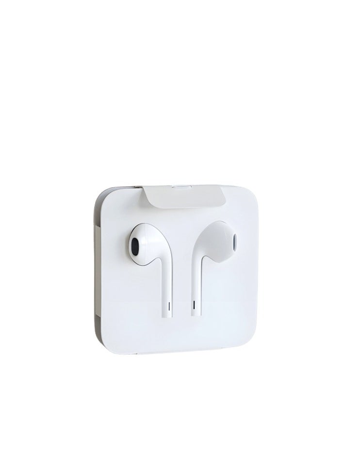 ماركة غير محددة - سماعات EarPods مع موصل Lightning سلكية A 1748 صوت بجودة عالية وميكروفون للمكالمات الواضحة - أبيض - Image 1