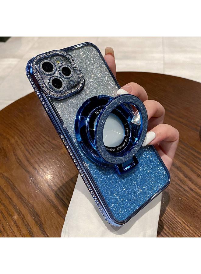 S-TOP Case For iPhone 14 Pro Gradient Glitter Diamond Plated Holder Magsafe Phone Case - Image 1