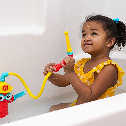 Yookidoo Baby Bath Toddler Toys Ages 3 Ready Freddy Spray N Sprinkle Fire Hydrant Bathtime Toy Includes Hose Spray Nozzle Wheel Water Gauge Attach to Any Bath Tub or Shower Mold Free - Image 5