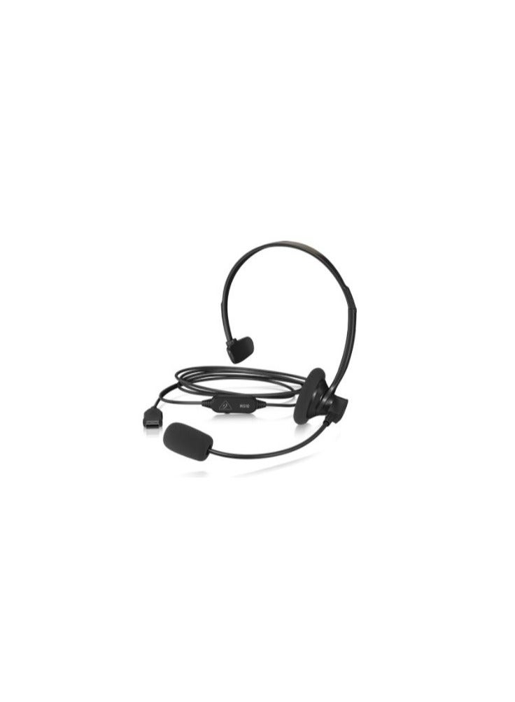 behringer HS10 USB Mono Headset with Swivel Microphone  - Image 2
