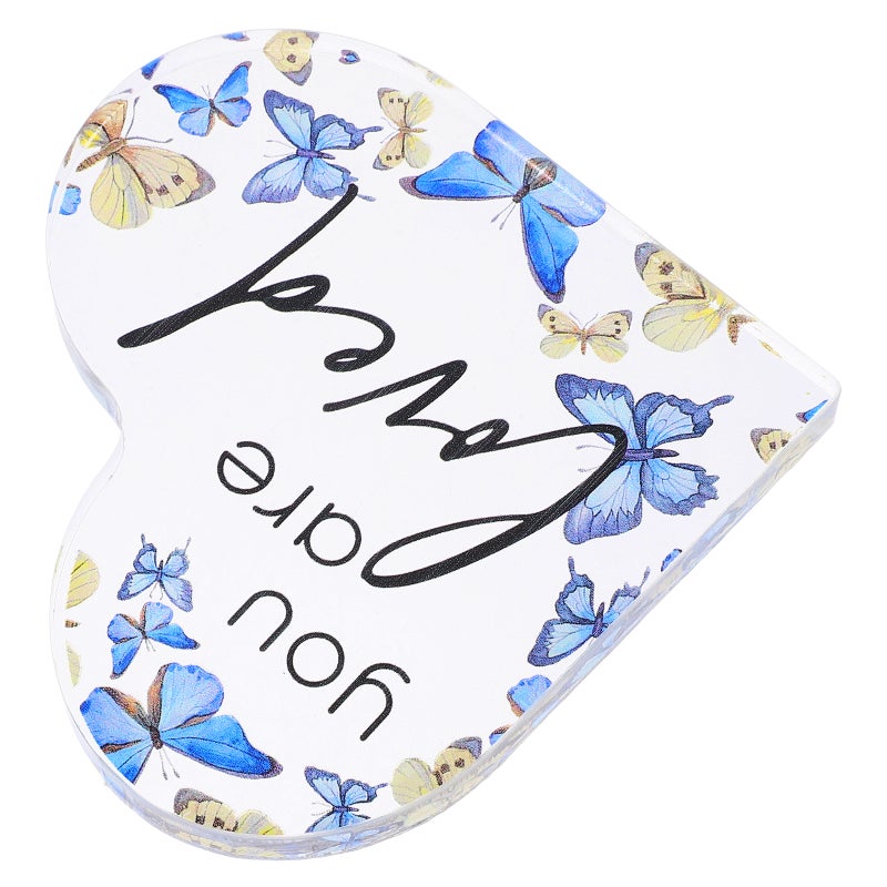 2pcs Inspirational Desk Decor Engraved Heart Keepsake Cheer up Heart Decor - Image 5