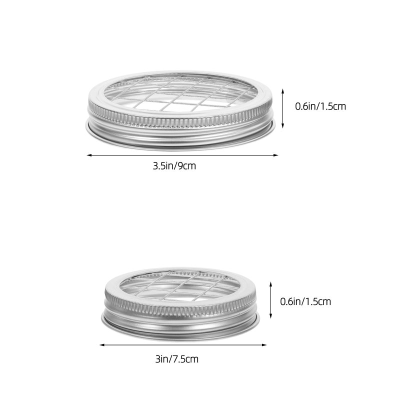 4 Sets Of Jar Flower Lid Insert Metal Flower Frog Lid Small Mouth Jar Lid Vase Accessories Canning Jar Lid Holder Reusable Floral Grid for Jars - Image 3
