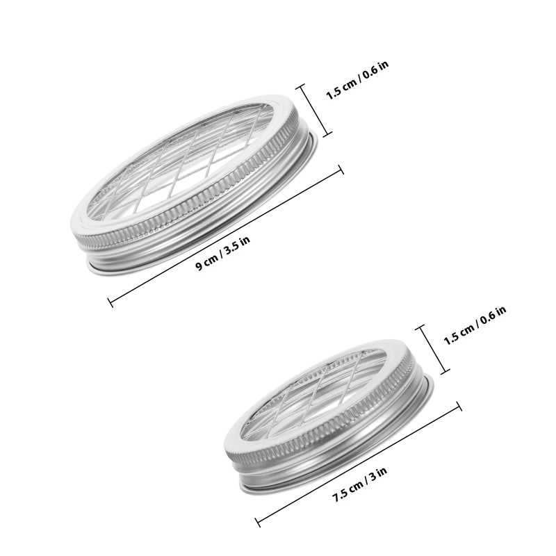 4 Sets Of Jar Flower Lid Insert Metal Flower Frog Lid Small Mouth Jar Lid Vase Accessories Canning Jar Lid Holder Reusable Floral Grid for Jars - Image 2