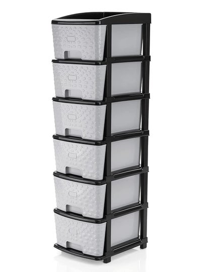 Rasvesh Plastic Modular Drawer Storage Chest Of Drawers Organizer Storage Box Large Stomo Racks For Multipurpose Antislip Shoes Organizers Grey Black Color 7 Layer - pzsku/ZAB3764DEC3A51C332B7FZ/45/1746638511/08a7d51e-ff1d-42f4-b0c8-25176053a713