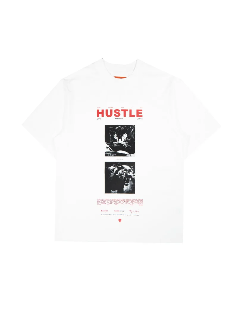 Tanjim Squad TANJIM SQUAD – HUSTLE T-SHIRT WHITE