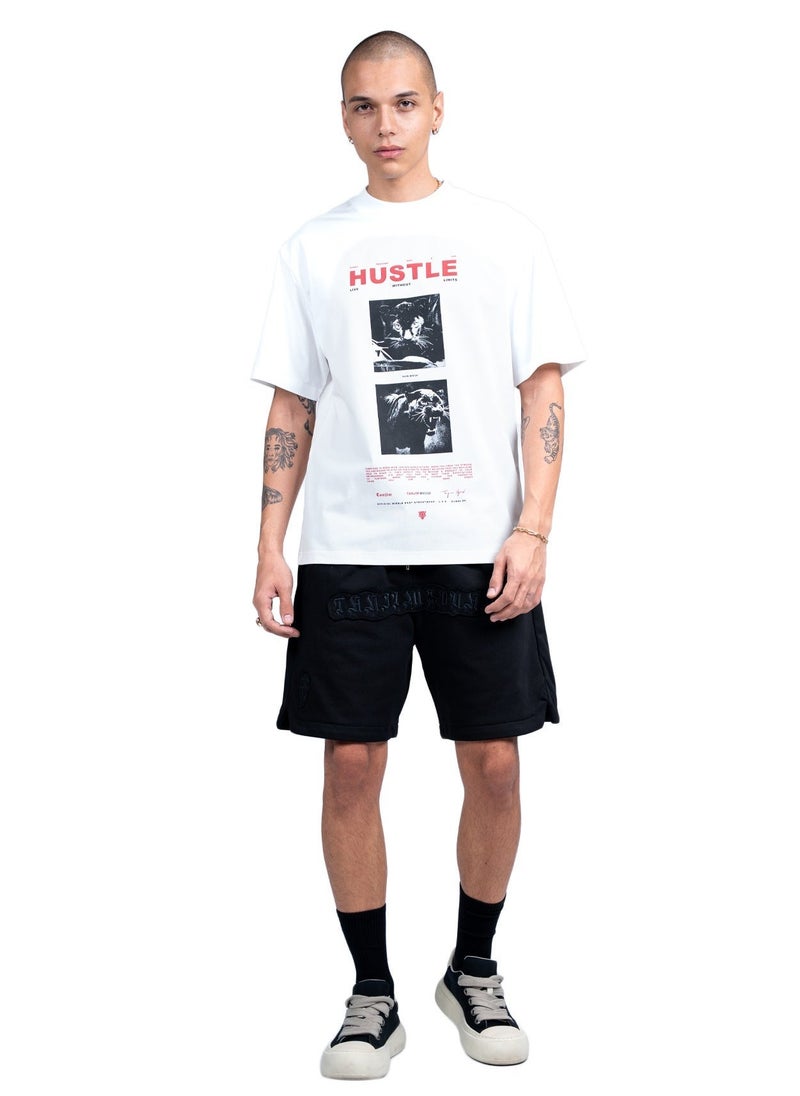 TANJIM SQUAD – HUSTLE T-SHIRT WHITE - Image 2
