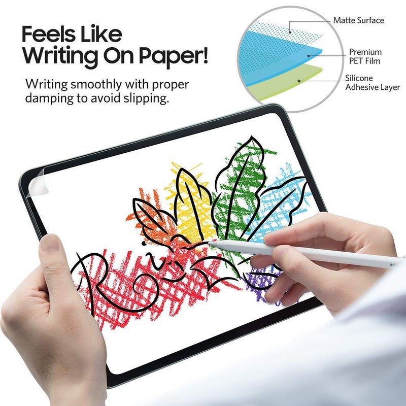 Oaky حامي شاشة من نوع ورق PET لجهاز Apple iPad Pro 11 بوصة 2018/2020/2021 مضاد للتوهج، مضاد لبصمات الأصابع، حامي شاشة من نوع ورق مع مجموعة تركيب سهلة لجهاز iPad Pro 11" الجيل 1/2/3. - Image 4