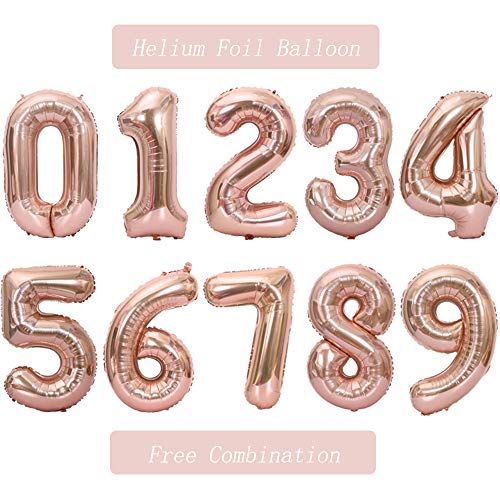 Tellpet Rose Gold Number 2 Balloon 40 Inch - Image 5