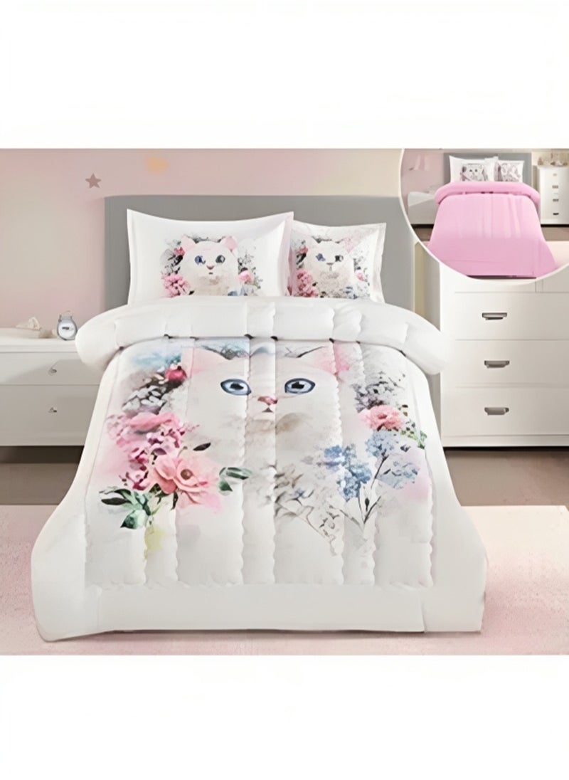 Generic Girls 4-Piece Duvet Cover Set Two Sides Microfiber 170x230 Cm  - Image 1