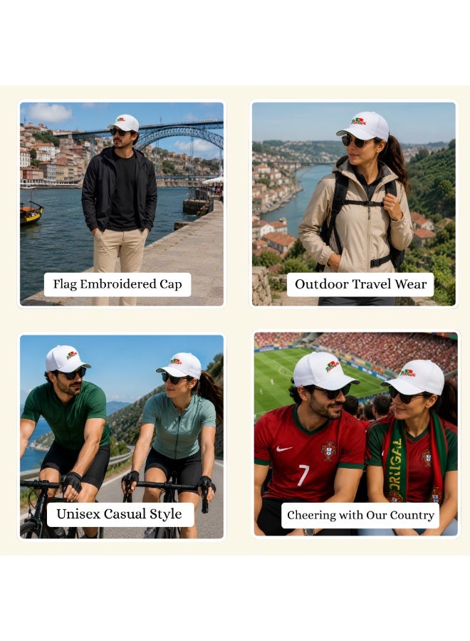 PRINTSHOP4ME Portugal Unisex Adult Football Cap for Both Men and Women With Metal Adjustable Buckle Closure - Perfect for Football Fans, Match Days, Outdoor Activities, and Everyday Wear - Image 2