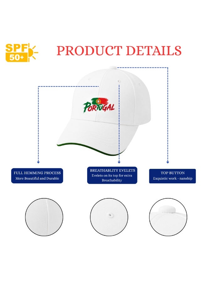 PRINTSHOP4ME Portugal Unisex Adult Football Cap for Both Men and Women With Metal Adjustable Buckle Closure - Perfect for Football Fans, Match Days, Outdoor Activities, and Everyday Wear - Image 5