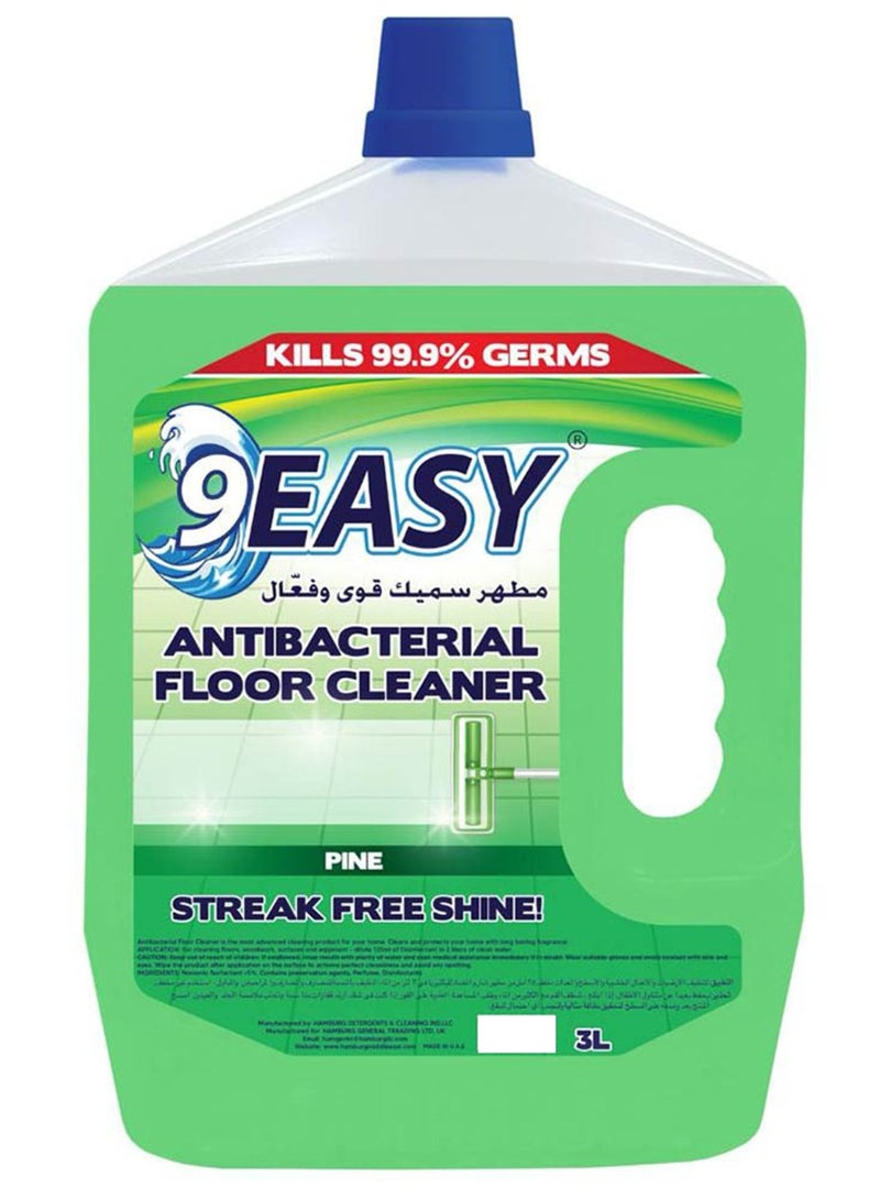 9 إيزي منظف ​​الأرضيات المضاد للبكتيريا برائحة الصنوبر 3 لتر - Image 1