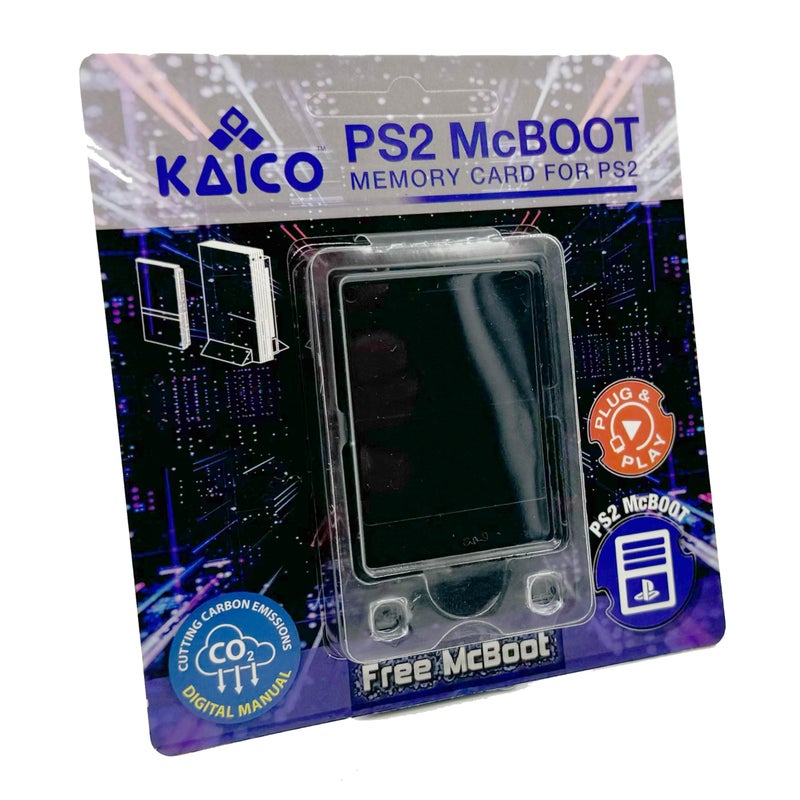 KAICO بطاقة ذاكرة PS2 8MB من Kaico Free McBoot - FMCB 1.966 لجهاز PS2 - Free McBoot PS2 توصيل وتشغيل - حل Softmod بطاقة ذاكرة PS2 - Image 1