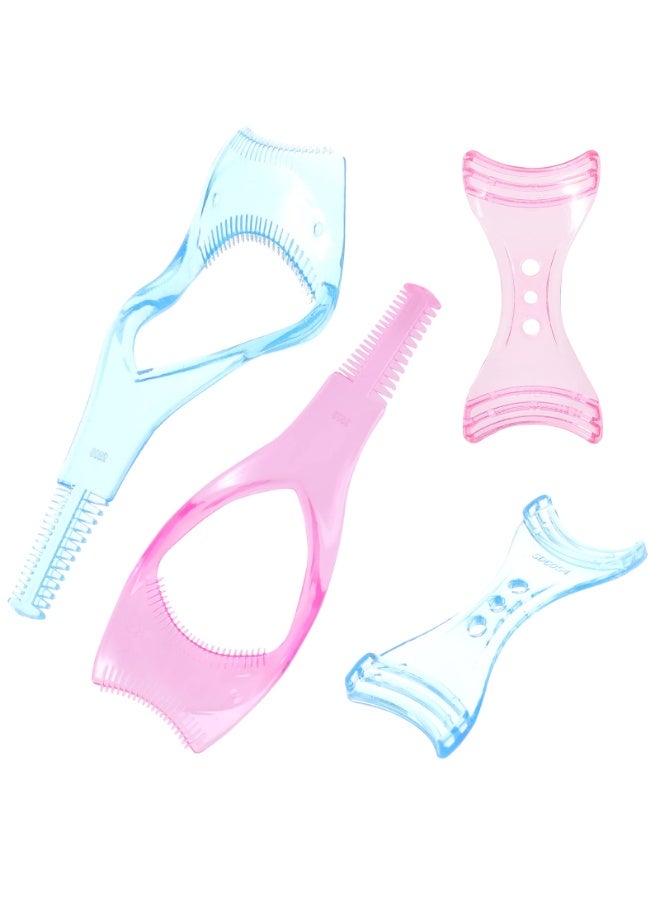 هيدفانا 2+2 قطعة واقي للرموش ， 3 في 1 واقي للرموش واقي للرموش فرشاة تجعيد الرموش، مساعد توجيه فرشاة الرموش، مساعد توجيه الكحل - Image 1