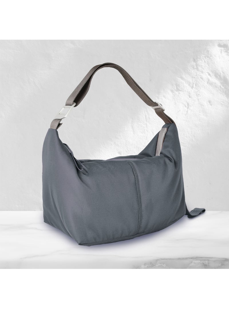 BEOLA Reusable Insulated Lunch Bag for Men and Women - 6.5L, Lava Gray  - Image 1