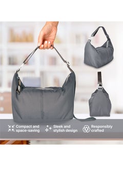 BEOLA Reusable Insulated Lunch Bag for Men and Women - 6.5L, Lava Gray  - Image 2
