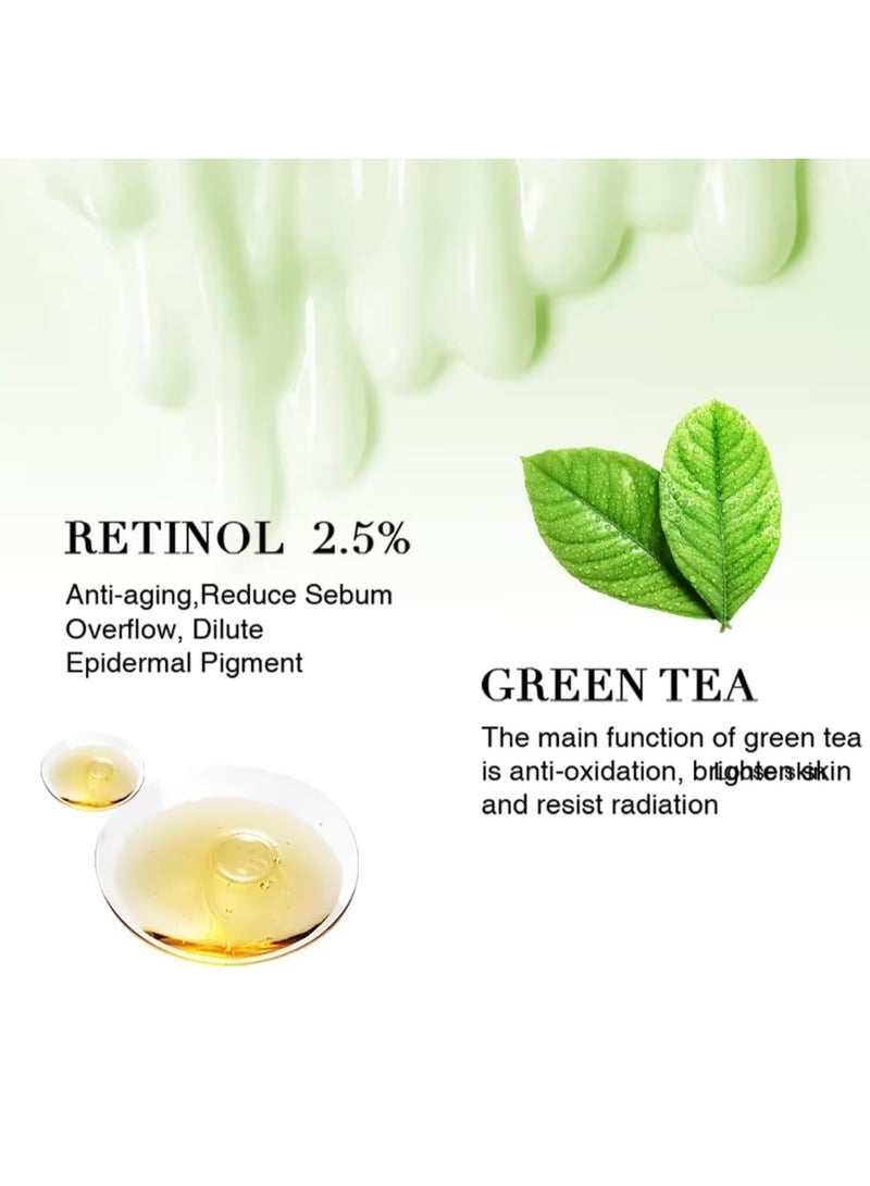 Lanthome 50g Retinol Cream for Face Retinol Face and Body Cream Reduce File Lines and Wrinkles with Collagen Hyaluronic Acid Vitamin C and 2.5% Retinol  Anti Aging Tighten and Smooth Skin Retinol Cream - Image 3