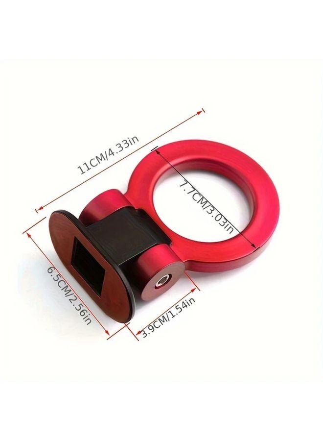 Purple Decorative Car Towing Hook Sticker Front Bumper Racing Ring Accessory - Image 2