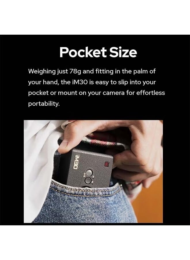 Godox iM30 Camera Flash, Mini Speedlite, GN15 with 13-level flash power, CCT 6500K±200K with S1/S2 optical control - Image 4