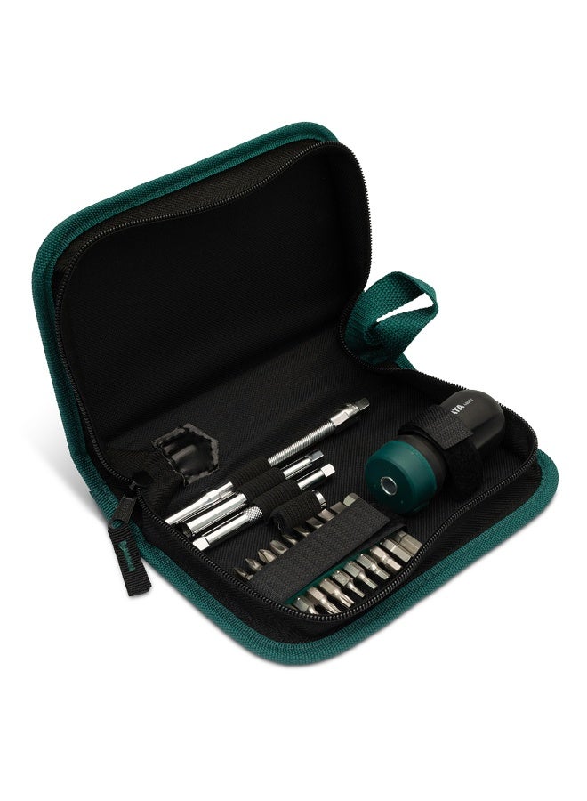 Sata SATA GL09342 25-Piece Ratcheting Stubby Screwdriver Set  - Image 1