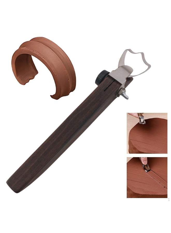 Pottery Cup Handle Modeling Tool Carving Clay Sculpture Scraping Craft DIY Teacup Mug - Image 2